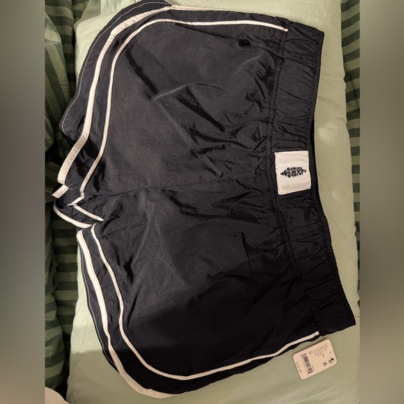 FP Movement by Free People Pants - Free People Movement Black Athletic Shorts with White Trim